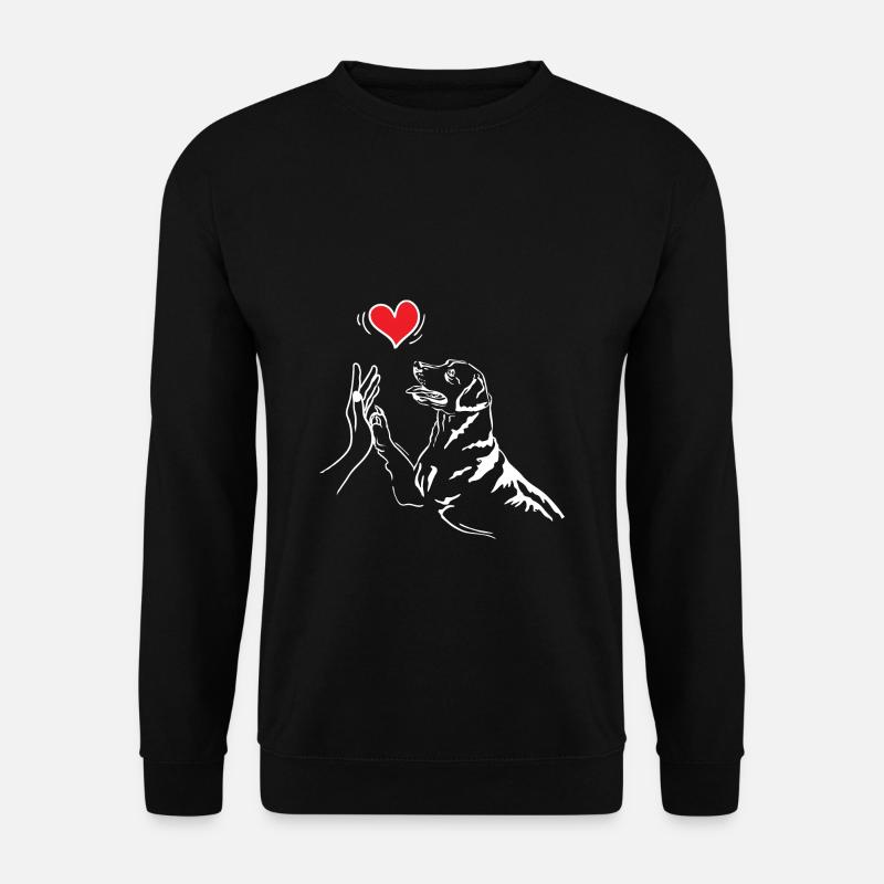 Labrador Lustiges Hund Geschenk Herrchen Frauchen - Unisex Pullover - Schwarz