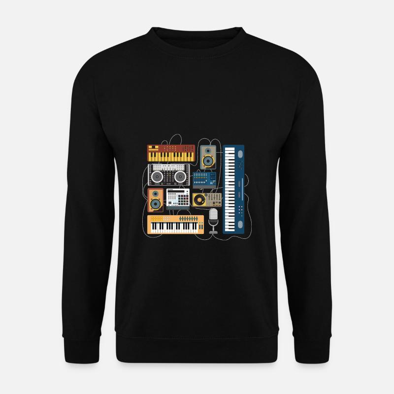 Synthétiseur modulaire Vintage Dj Mixer Synth - Sweat-shirt Unisexe - noir