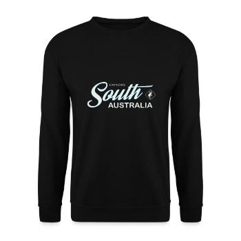 EXPLORE SOUTH AUSTRALIA - Unisex Pullover - Schwarz - Vorne - Alina (178cm) & Michal (187cm)