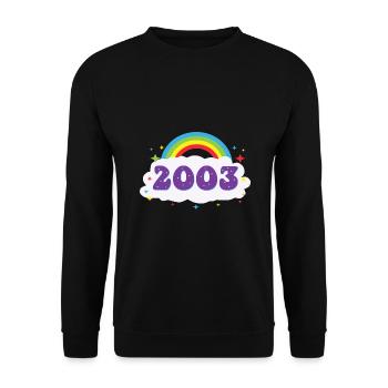 2003 Rainbow - Unisex Sweatshirt - black - Front - Alina (178cm) & Michal (187cm)