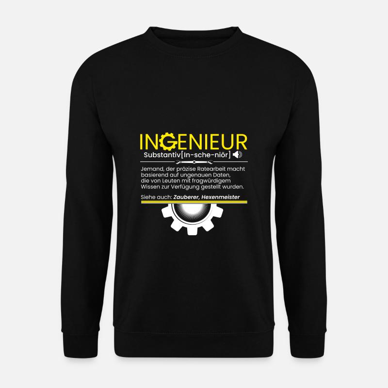 Dipl - Ing - Engineer Ingenieur Definition - Unisex Pullover - Schwarz