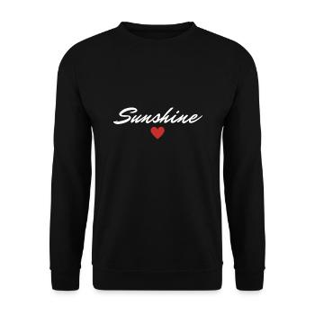 Sunshine Sunshine Valentine's Day Favorite Person - Unisex Sweatshirt - black - Front - Alina (178cm) & Michal (187cm)