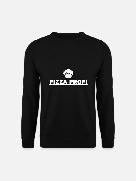 Pizza Profi Pizzeria Pizzabäcker Geschenkidee - Unisex Pullover - Schwarz