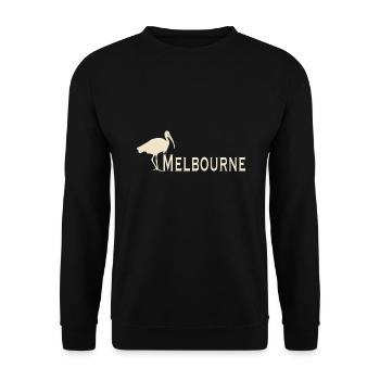 Bin Chicken Melbourne - Unisex Pullover - Schwarz - Vorne - Alina (178cm) & Michal (187cm)