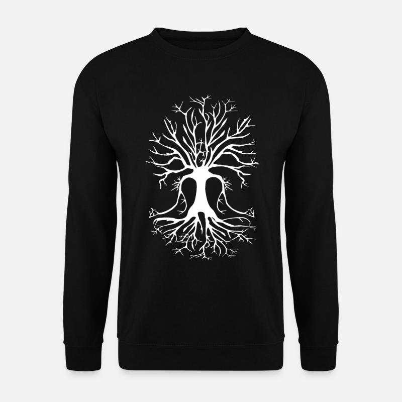 Meditation Yoga Baum - Unisex Pullover - Schwarz
