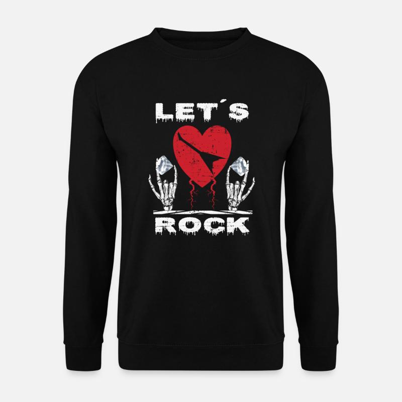Let's rock - Unisex Sweatshirt - black