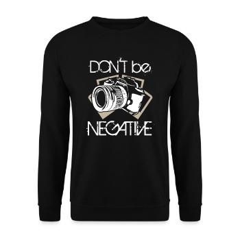 Ne soyez pas une photographie négative - Sweat-shirt Unisexe - noir - Devant - Alina (178cm) & Michal (187cm)