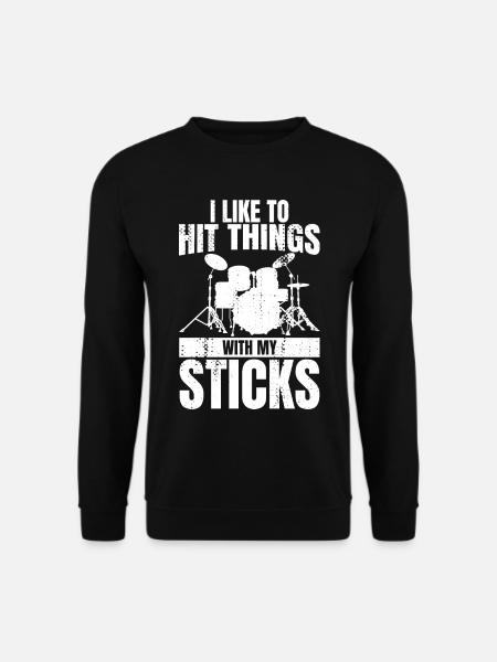 Funny Drummer Joke - Unisex Sweatshirt - black