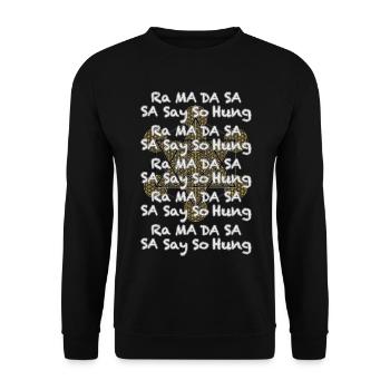 Mantra of Healing - Unisex Sweatshirt - black - Front - Alina (178cm) & Michal (187cm)