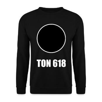 black hole, astronomy, clay 618, hunger, food - Unisex Sweatshirt - black - Front - Alina (178cm) & Michal (187cm)