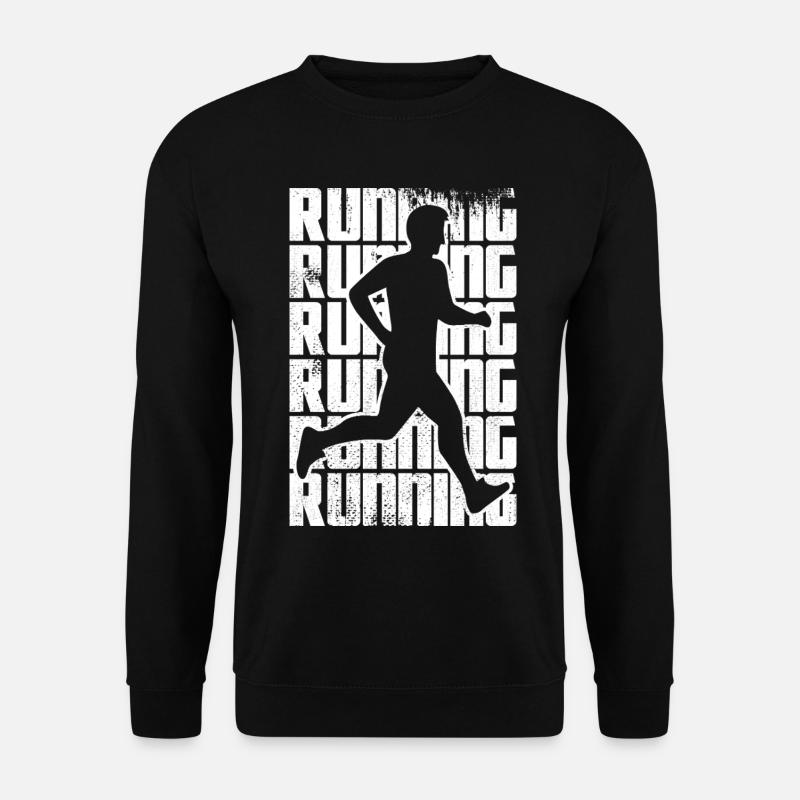 Lustiges Laufen - Unisex Pullover - Schwarz