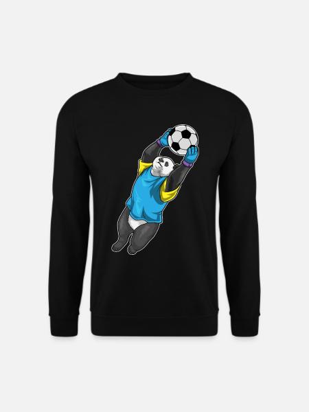 Panda Goalkeeper Soccer - Unisex Sweatshirt - black