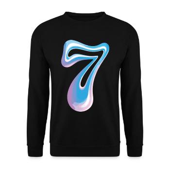 Funny Group 7 67 Meme Halloween Costume - Unisex Sweatshirt - black - Front - Alina (178cm) & Michal (187cm)