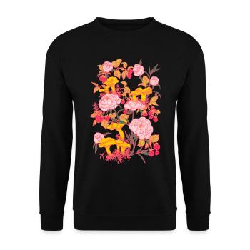 POUIVOINES ET CHANTERELLES - Sweat-shirt Unisexe - noir - Devant - Alina (178cm) & Michal (187cm)