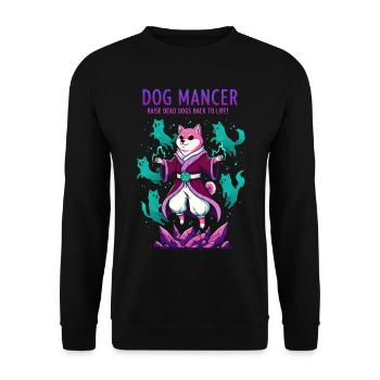 Dog Mancer Canine Wizard Raising Spirit Dogs - Sweat-shirt Unisexe - noir - Devant - Alina (178cm) & Michal (187cm)