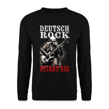 German Rock Never Dies - Unisex Sweatshirt - black - Front - Alina (178cm) & Michal (187cm)