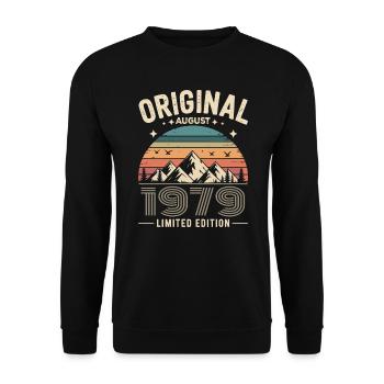août 1979 – Légende des sommets et montagnes - Sweat-shirt Unisexe - noir - Devant - Alina (178cm) & Michal (187cm)