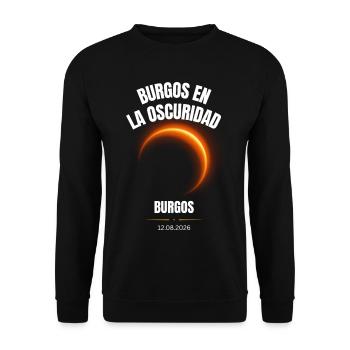 Burgos en la Oscuridad Totale Sonnenfinsternis 202 - Unisex Pullover - Schwarz - Vorne - Alina (178cm) & Michal (187cm)