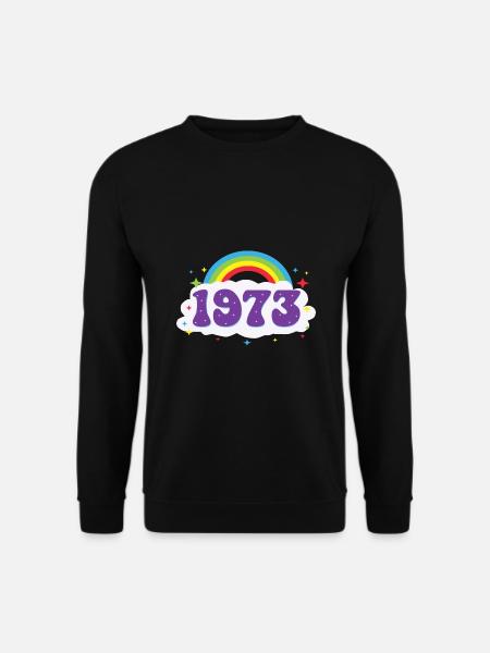 1973 Rainbow - Unisex Pullover - Schwarz