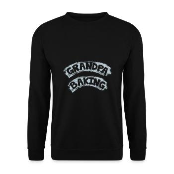 Grand-père fait de la pâtisserie - notre grand-père fait de la pâtisserie pour nous - Sweat-shirt Unisexe - noir - Devant - Alina (178cm) & Michal (187cm)
