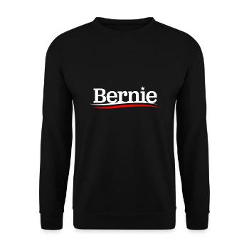 Bernie - Unisex Sweatshirt - black - Front - Alina (178cm) & Michal (187cm)