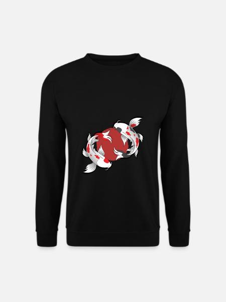 Koi Carp Japan Gift Fish Japanese Art - Unisex Sweatshirt - black