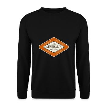 AUSTRALIA 1788 DOWN UNDER - Unisex Pullover - Schwarz - Vorne - Alina (178cm) & Michal (187cm)