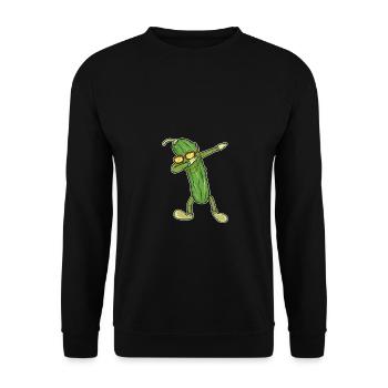 Dabbing Pickle Dab Dance Gift Birthday - Sweat-shirt Unisexe - noir - Devant - Alina (178cm) & Michal (187cm)