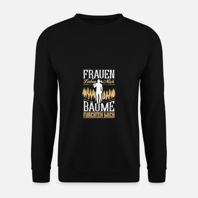 Holzfäller Förster Waldarbeiter Holz Geschenk - Unisex Pullover - Schwarz