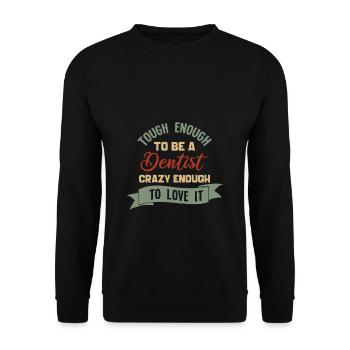 dentiste - Sweat-shirt Unisexe - noir - Devant - Alina (178cm) & Michal (187cm)