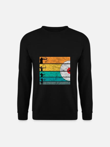 Bogenschiessen Bogenschütze Bogen Pfeil Langbogen - Unisex Pullover - Schwarz