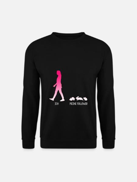 Ich Meine Follower Kaninchen Hasen Häschen Hase - Unisex Pullover - Schwarz