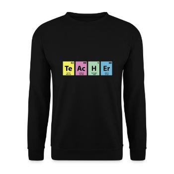 Lehrer-Element - Unisex Pullover - Schwarz - Vorne - Alina (178cm) & Michal (187cm)