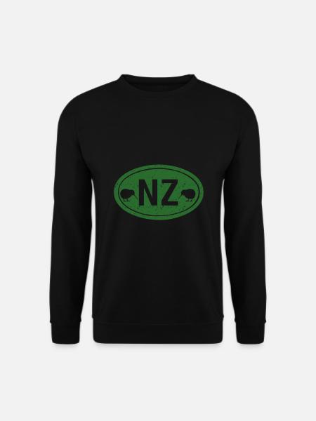 New Zealand Road Sign - Unisex Pullover - Schwarz