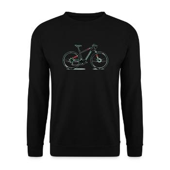 H bike - Unisex Sweatshirt - black - Front - Alina (178cm) & Michal (187cm)