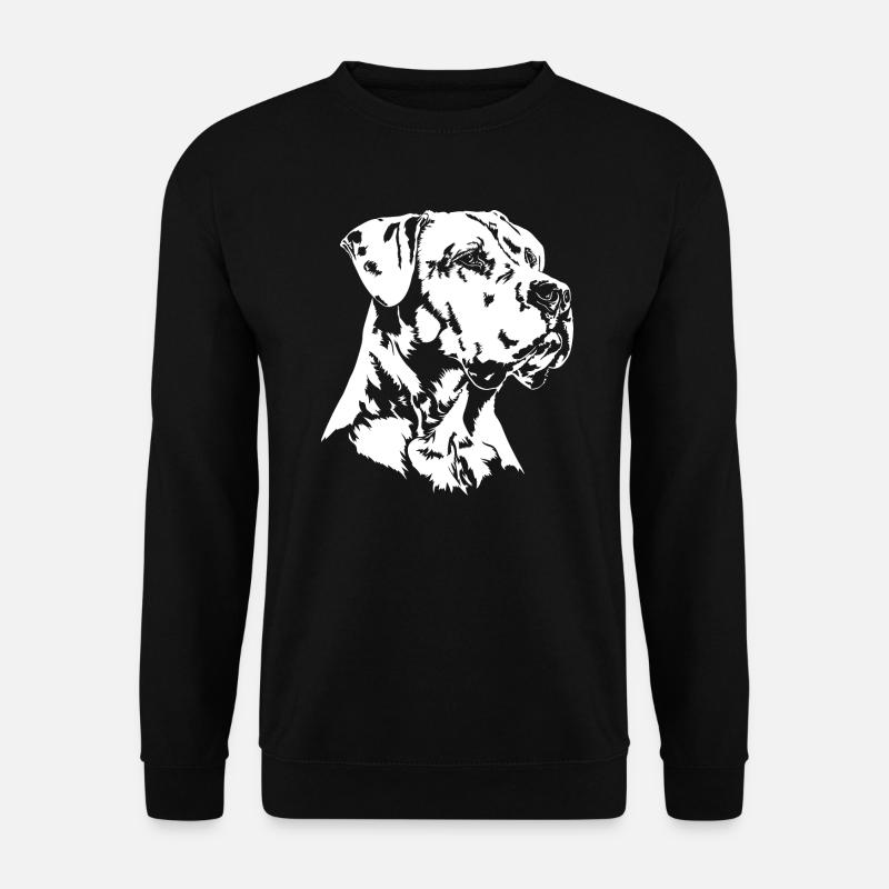 DOGO ARGENTINO Hunde Portrait Hund Wilsigns - Unisex Pullover - Schwarz
