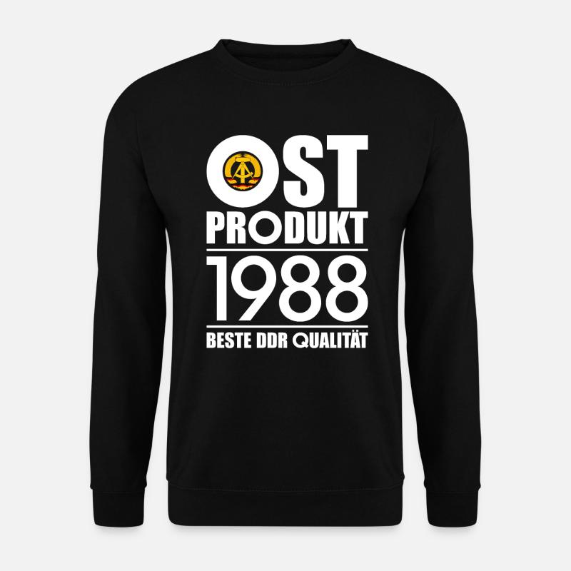 OSTPRODUKT 1988 DDR OSSI 38. GEBURTSTAG - Unisex Pullover - Schwarz