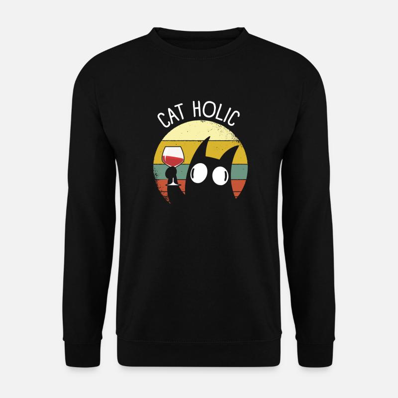 Cat Holic - Sweat-shirt Unisexe - noir