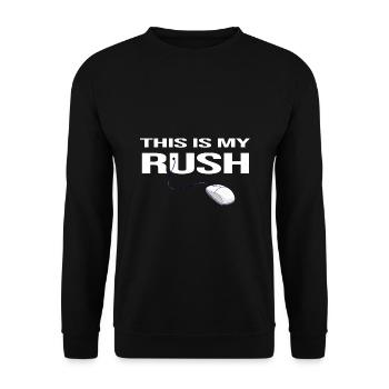 gamer nerds online gameplay rush zocker community - Unisex Pullover - Schwarz - Vorne - Alina (178cm) & Michal (187cm)