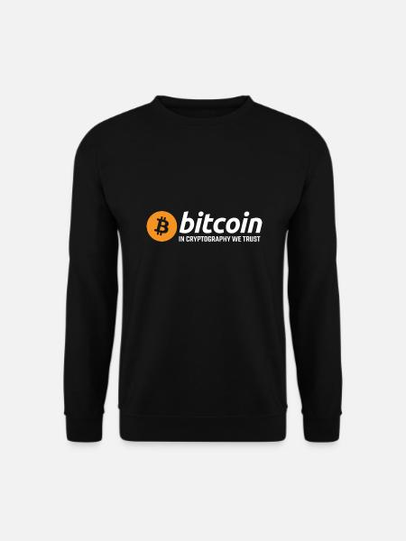 Bitcoin in Kryptographie, der wir vertrauen - Unisex Pullover - Schwarz