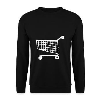 Shopping venture - Unisex Sweatshirt - black - Front - Alina (178cm) & Michal (187cm)