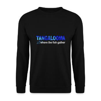 Tangalooma, where the fish gather - Unisex Sweatshirt - black - Front - Alina (178cm) & Michal (187cm)