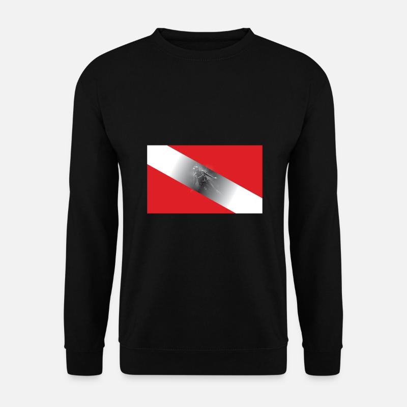 Diving Flagg - Unisex Pullover - Schwarz