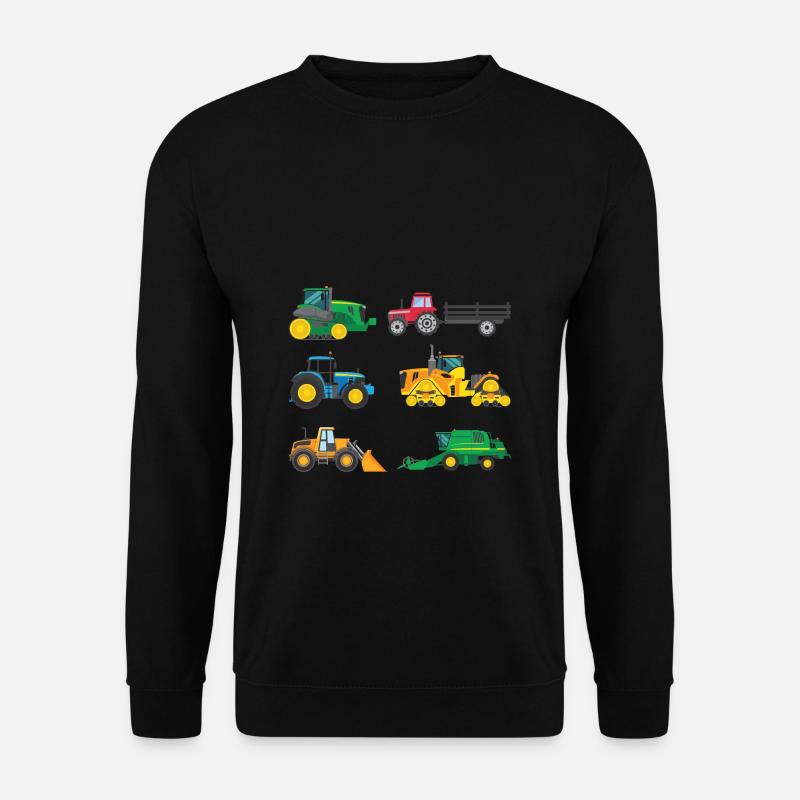 Traktoren Trecker Landwirt Bauern Kinder Geschenk - Unisex Pullover - Schwarz
