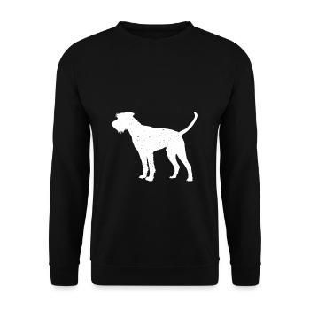 Schnauzer Riesenschnauzer Hunde Hundebesitzer Gesc - Unisex Pullover - Schwarz - Vorne - Alina (178cm) & Michal (187cm)
