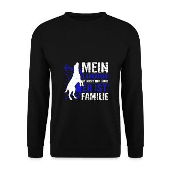 Hundezüchter Hundebesitzer Labrador vierbeiniges F - Unisex Pullover - Schwarz - Vorne - Alina (178cm) & Michal (187cm)