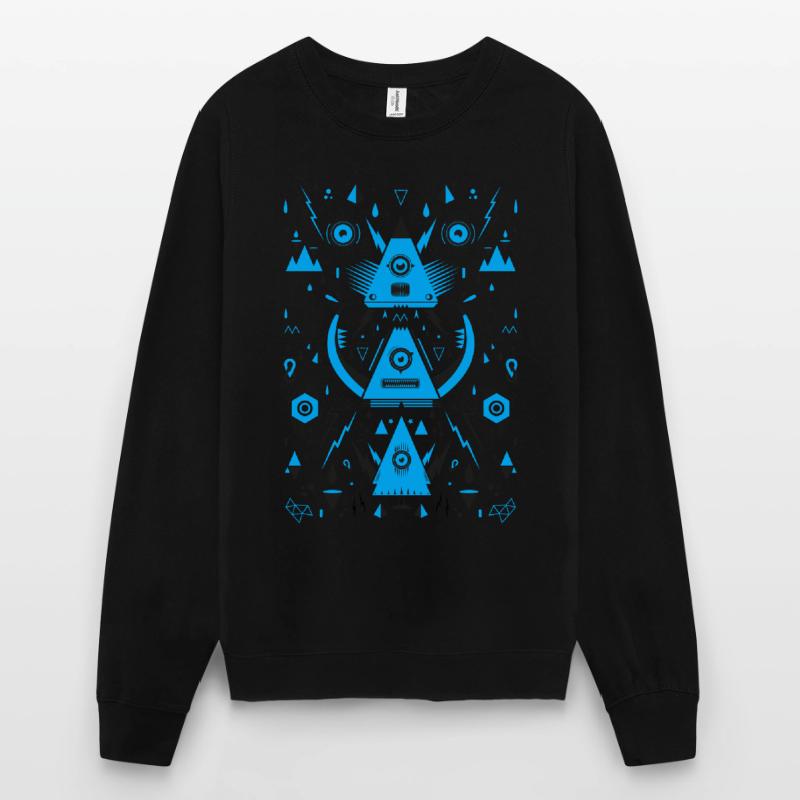 Abstract Triangle Transformation Sweat-shirt Unisexe