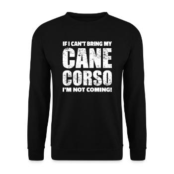 Cane Corso - Sweat-shirt Unisexe - noir - Devant - Alina (178cm) & Michal (187cm)