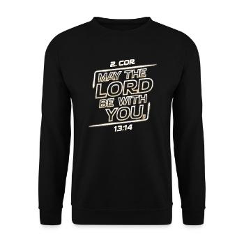 Que le Seigneur soit avec vous - Sweat-shirt Unisexe - noir - Devant - Alina (178cm) & Michal (187cm)