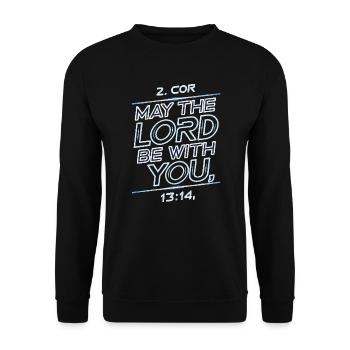 Que le Seigneur soit avec vous - Sweat-shirt Unisexe - noir - Devant - Alina (178cm) & Michal (187cm)